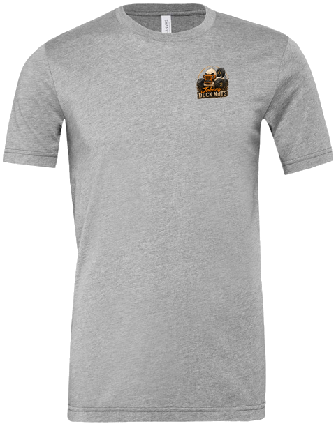 Johnny Duck Nuts logo tee — front